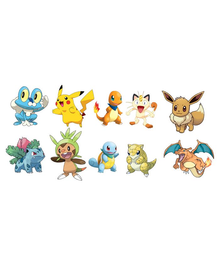 Party Propz Pokemon Theme Cardstock Cutout Multicolor - 10 Pieces
