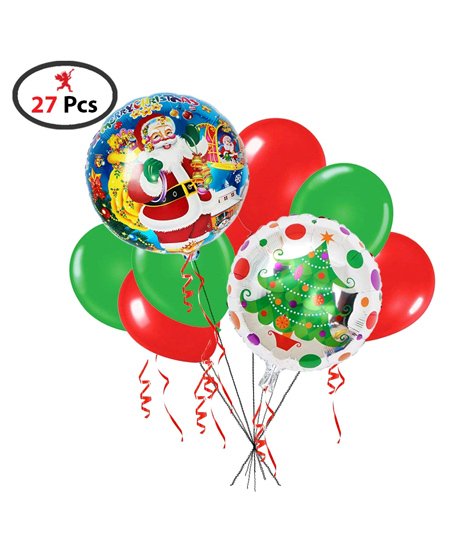 Party Propz Christmas Foil & Latex Balloon - 27 Pieces