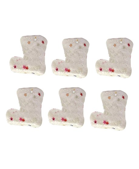 Party Propz Christmas Decoration Snow Shoes - Pack Of 6