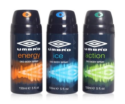 Umbro Deo Body Spray - Pack of Three Deodorants