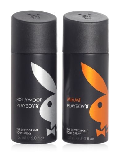 Playboy Pack of 2 Deodorants - Miami & Hollywood