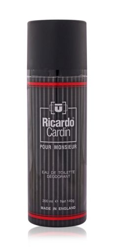 Ricardo Cardin Pour Monsieur EDT Deodorant - Black