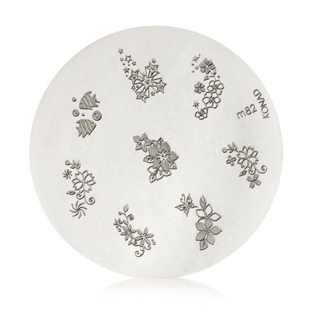 Konad Stamping Nail Art Image Plate - M82