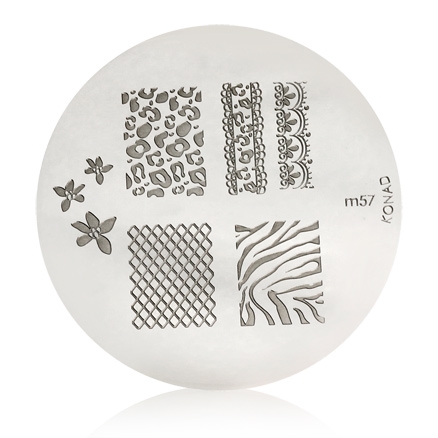 Konad Stamping Nail Art Image Plate - M57