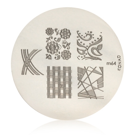 Konad Stamping Nail Art Image Plate - M64