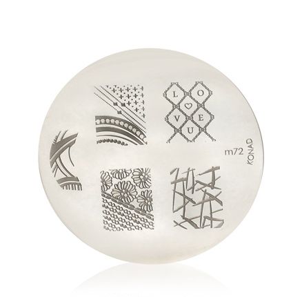 Konad Stamping Nail Art Image Plate - M72