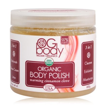 Trillium Organics OG Body Organic Body Polish - Warming Cinnamon