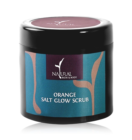 Natural Bath & Body Salt Glow Scrub - Orange