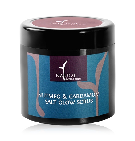 Natural Bath & Body Salt Glow Scrub - Nutmeg & Cardamom