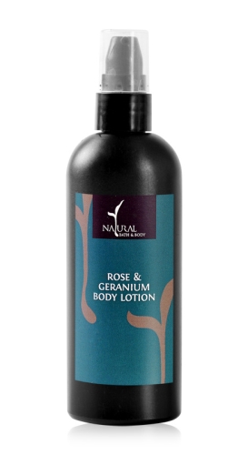Natural Bath & Body Body Lotion - Rose & Geranium