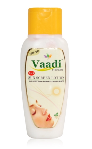 Vaadi Herbals 3 in 1 Sunscreen Lotion - With SPF 20