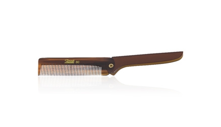 Roots Brown Folding Pocket Comb - 80