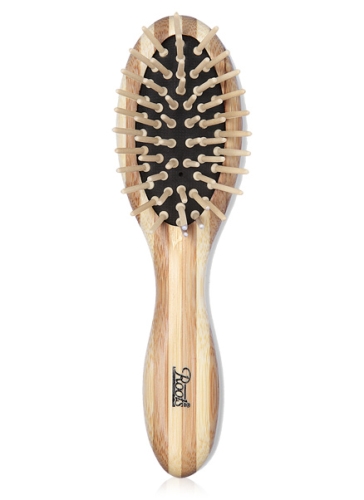 Roots Small Bamboo Cushion Brush With Wooded Pins - 9614