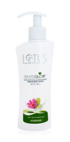 Lotus Herbals Whiteglow Skin Whitening & Brightening Hand & Body Lotion - With SPF 25