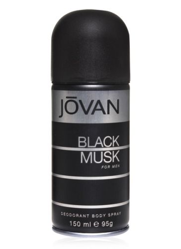 Jovan Black Musk Deodorant Body Spray - For Men