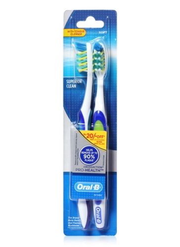 Oral-B Cross Action Pro-Health Toothbrush with Tongue Cleaner