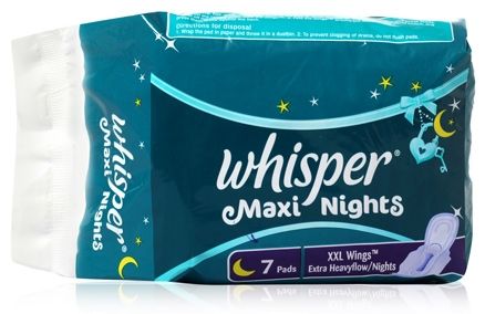 Whisper Maxi Nights Sanitary Napkins - XXL Wings