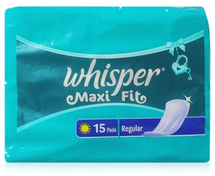 Whisper-Maxi Fit Sanitary Napkins - Regular