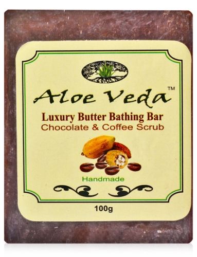 Aloe Veda Luxury Butter Bathing Bar - Chocolate & Coffee Scrub