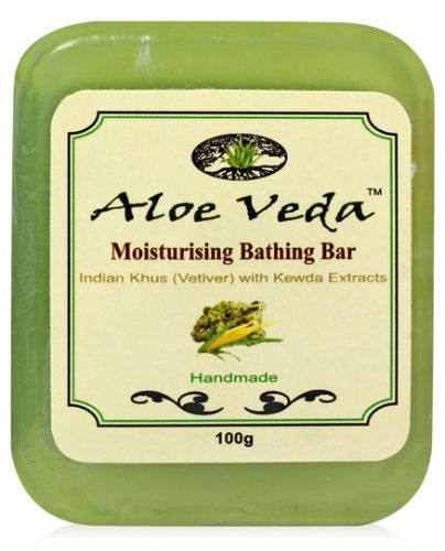 Aloe Veda Moisturising Bathing Bar - Indian Khus (Vetiver) with Kewda Extract