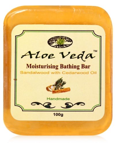 Aloe Veda Moisturising Bathing Bar - Sandalwood with Cedarwood Oil