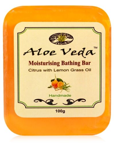 Aloe Veda Moisturising Bathing Bar - Citrus with Lemon Grass Oil