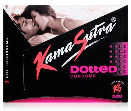 Kamasutra Dotted Condoms - Pack Of 3