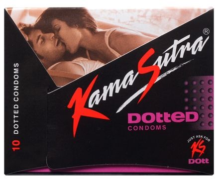 Kamasutra Dotted Condoms - Pack Of 10