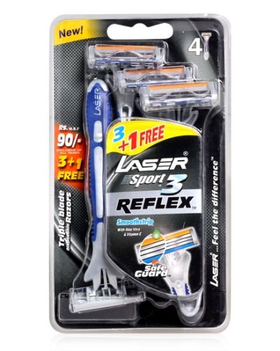 Laser Sport 3 Reflex Triple Blade Disposable Razor