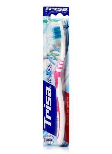 Trisa Flexible Toothbrush - Soft Pink