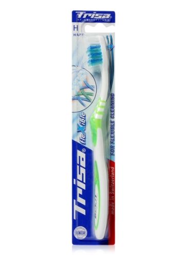 Trisa Flexible Hard Toothbrush - Green