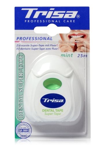 Trisa Dental Floss Super - Tape Mint 25 m