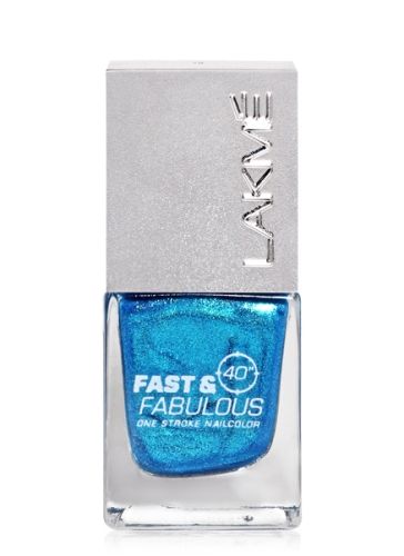 Lakme Fast and Fabulous Nail Color - 06 Aqua Express