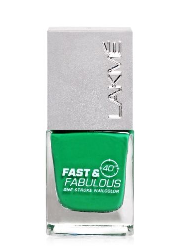Lakme Fast and Fabulous Nail Color - 08 Going Green