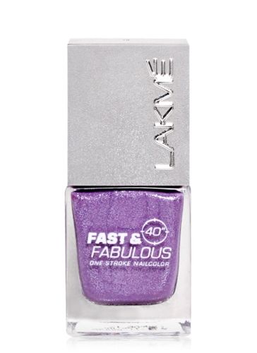 Lakme Fast and Fabulous Nail Color - 12 Purple Plunge