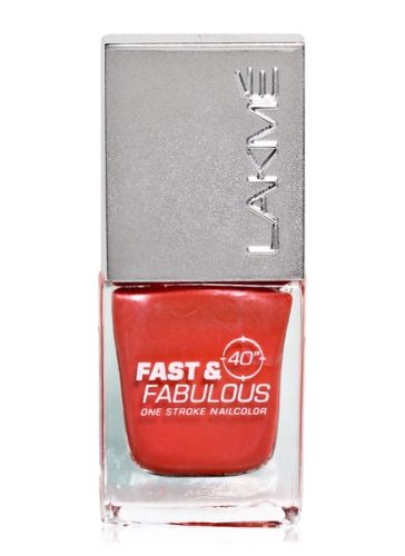 Lakme Fast and Fabulous Nail Color - 14 Flaming Apricot