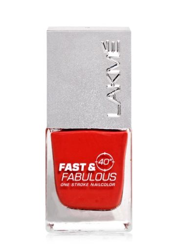 Lakme Fast and Fabulous Nail Color - 15 Flaming Peach