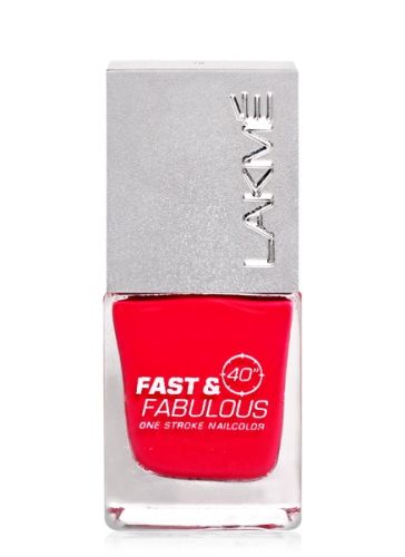 Lakme Fast and Fabulous Nail Color - 18 Fuschia Pink