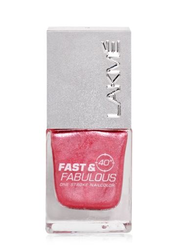 Lakme Fast and Fabulous Nail Color - 23 Lady Pink