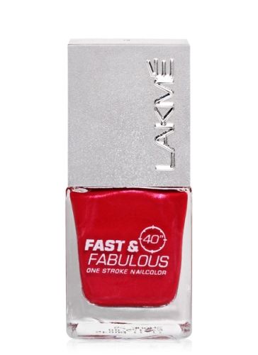 Lakme Fast and Fabulous Nail Color - 25 Crimson Crush