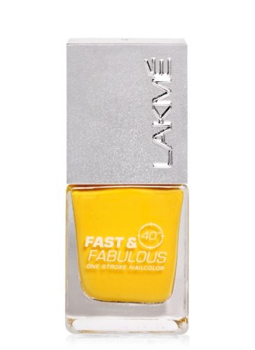 Lakme Fast and Fabulous Nail Color - 30 Sunshine Yellow