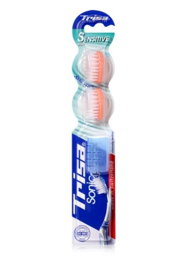 Trisa Sonic Power Sensitive Soft Replacement Toothbrush Heads