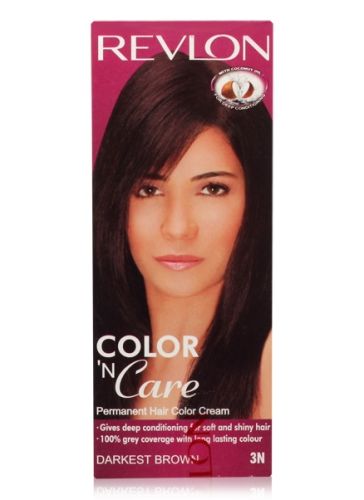 Revlon Color N care Permanent Hair Color cream - Darkest Brown 3 N