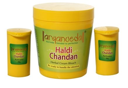 Aryanveda Haldi Chandan Herbal Cream Bleach