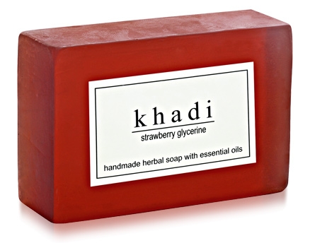 Khadi Strawberry Glycerine Soap