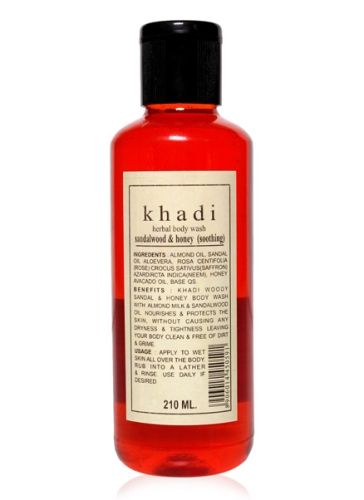 Khadi Sandalwood & Honey Soothing Herbal Body Wash