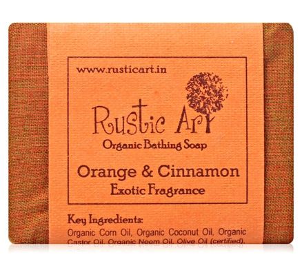 Rustic Art Orange & Cinnamon Oragnic Bathing Soap