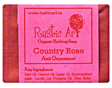 Rustic Art Country Rose Oragnic Bathing Soap