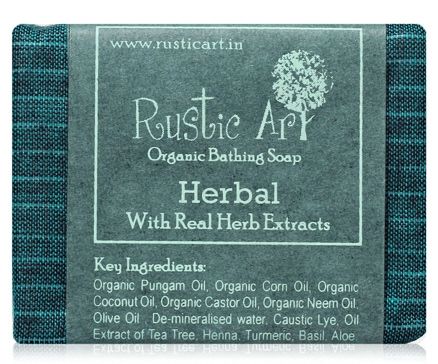 Rustic Art Herbal Organic Bathing Soap