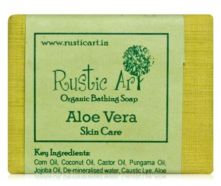 Rustic Art Aloevera Organic Bathing Soap